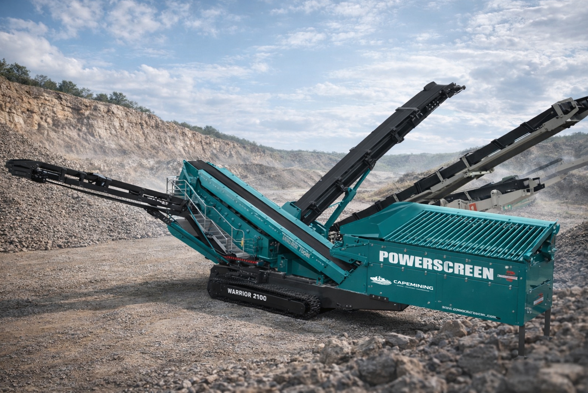 Chancado primario, secundario y terciario de minerales y agregados.