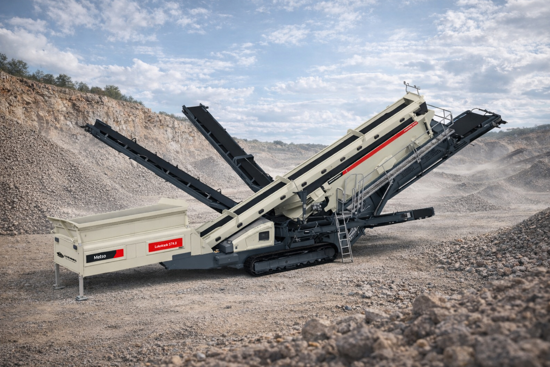 Clasificación y control granulométrico mediante zarandas.